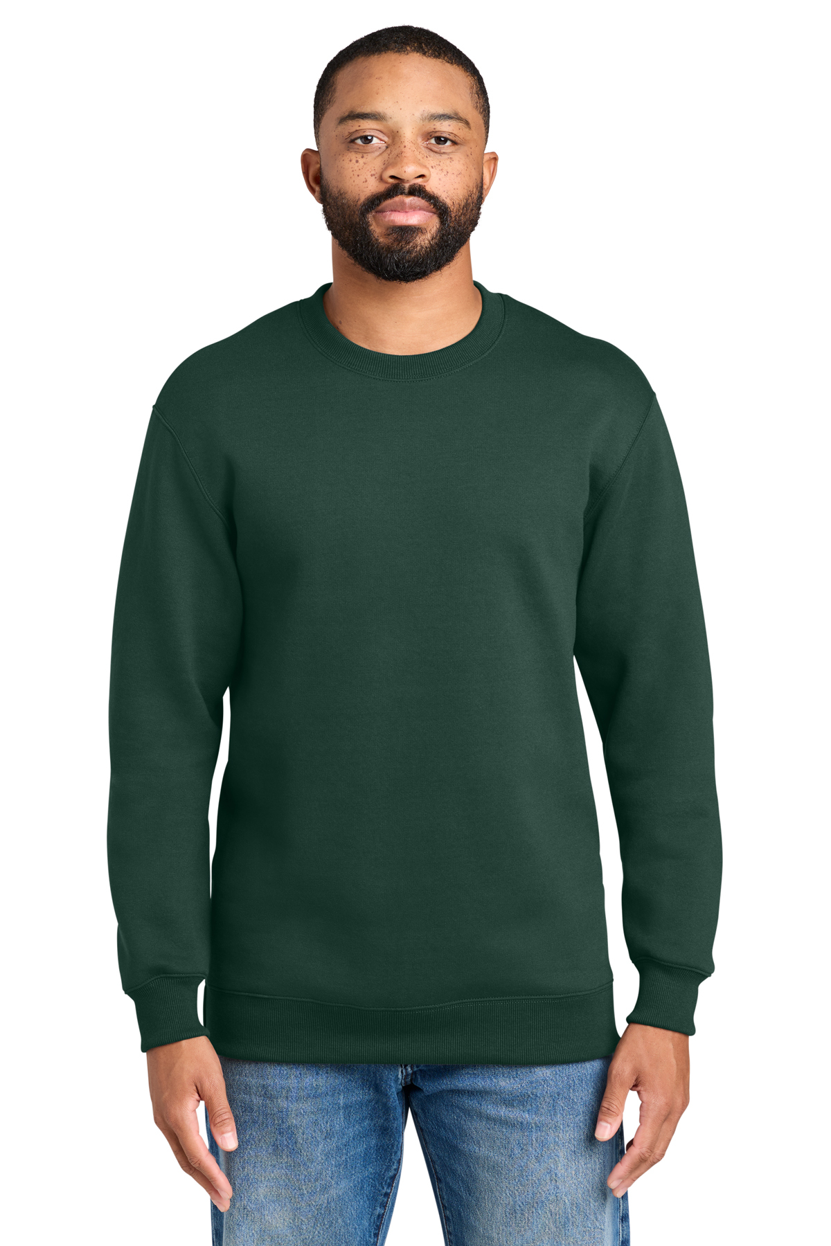Port & Co Foundation Fleece Pullover Crewneck Sweatshirt - Image 4