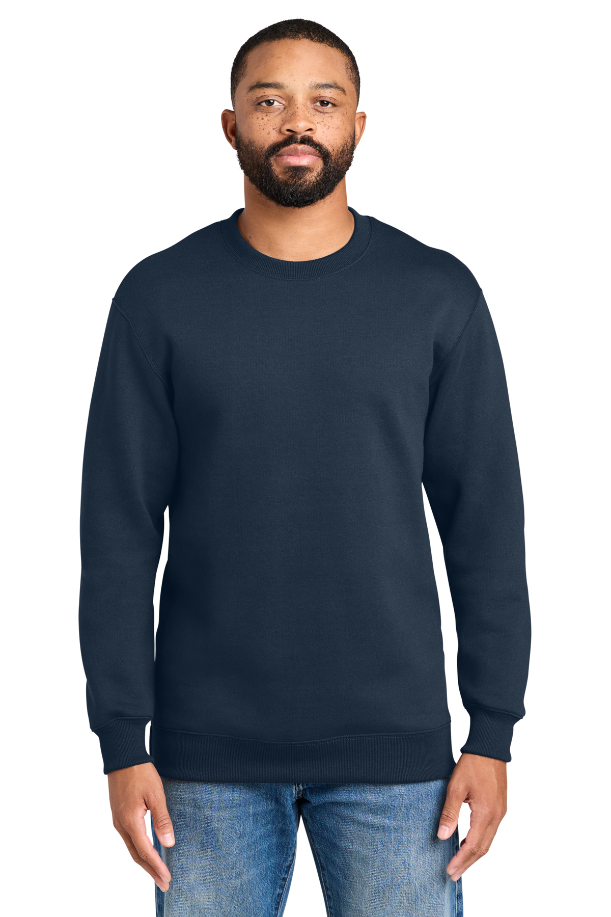 Port & Co Foundation Fleece Pullover Crewneck Sweatshirt - Image 6