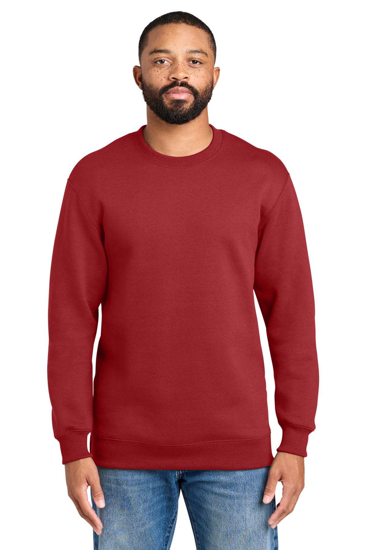 Port & Co Foundation Fleece Pullover Crewneck Sweatshirt - Image 11